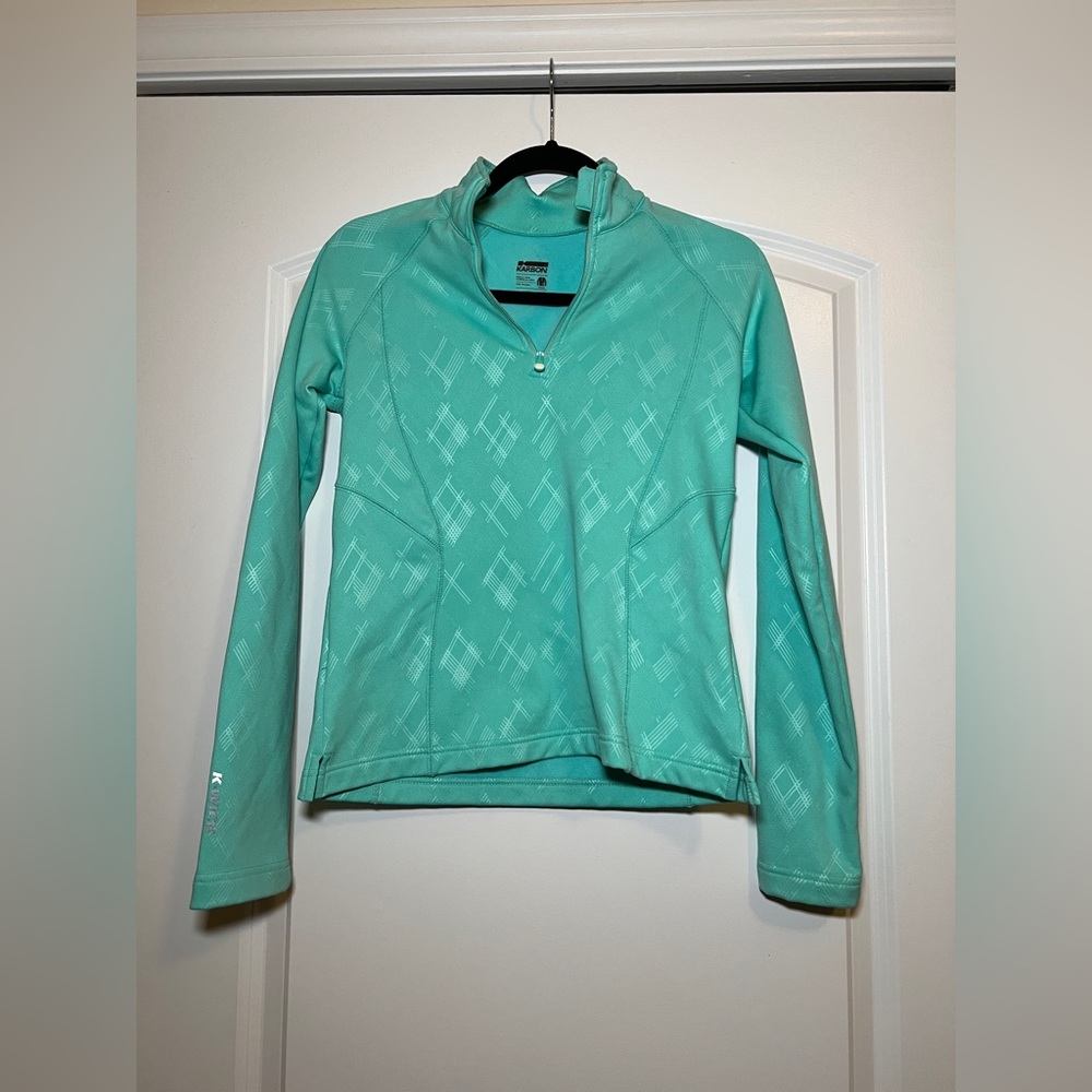 Karbon Women’s Small Thermal Pullover 1/4 Zip Teal